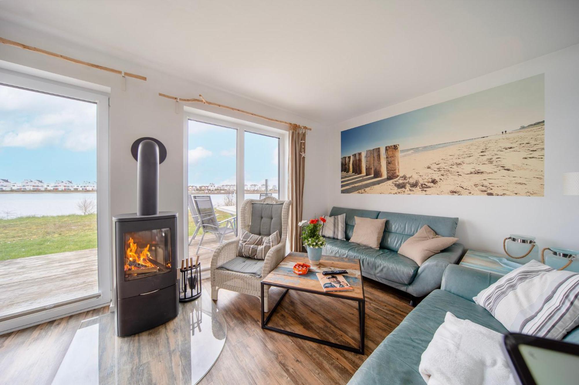 Ferienhaus Lieblingsplatz By Seeblick Ferien Oro, Direkte Wasserlage,Sauna,Kamin オルペニッツ エクステリア 写真